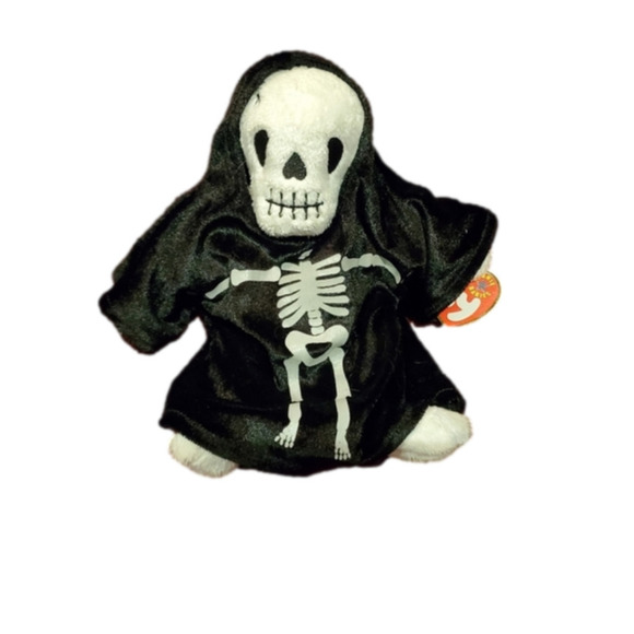 𝅺ty CREEPERS the SKELETON BEANIE BABY 2000  RETIRED - Picture 1 of 5